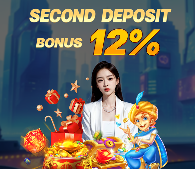 Second Deposit Bonus 12% - Boss77 Promotion