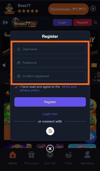 💥Step 2: Provide registration information.